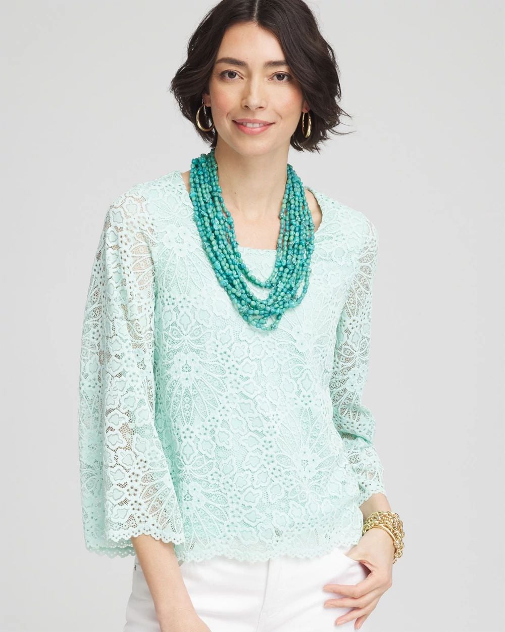 Scalloped Hem Lace Top | Chico's